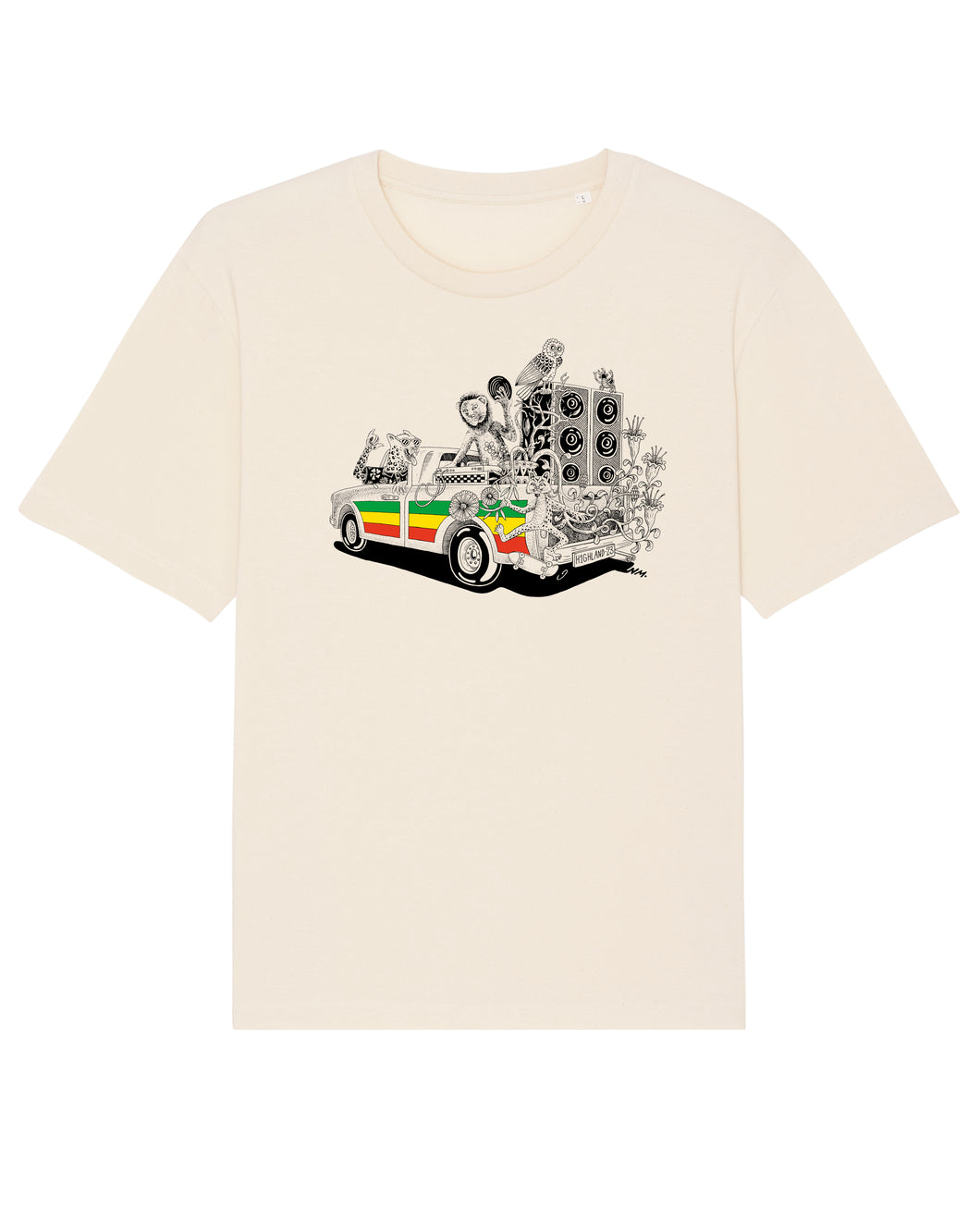 Highland Co. 2023 Natural raw T-shirt Reggae bus