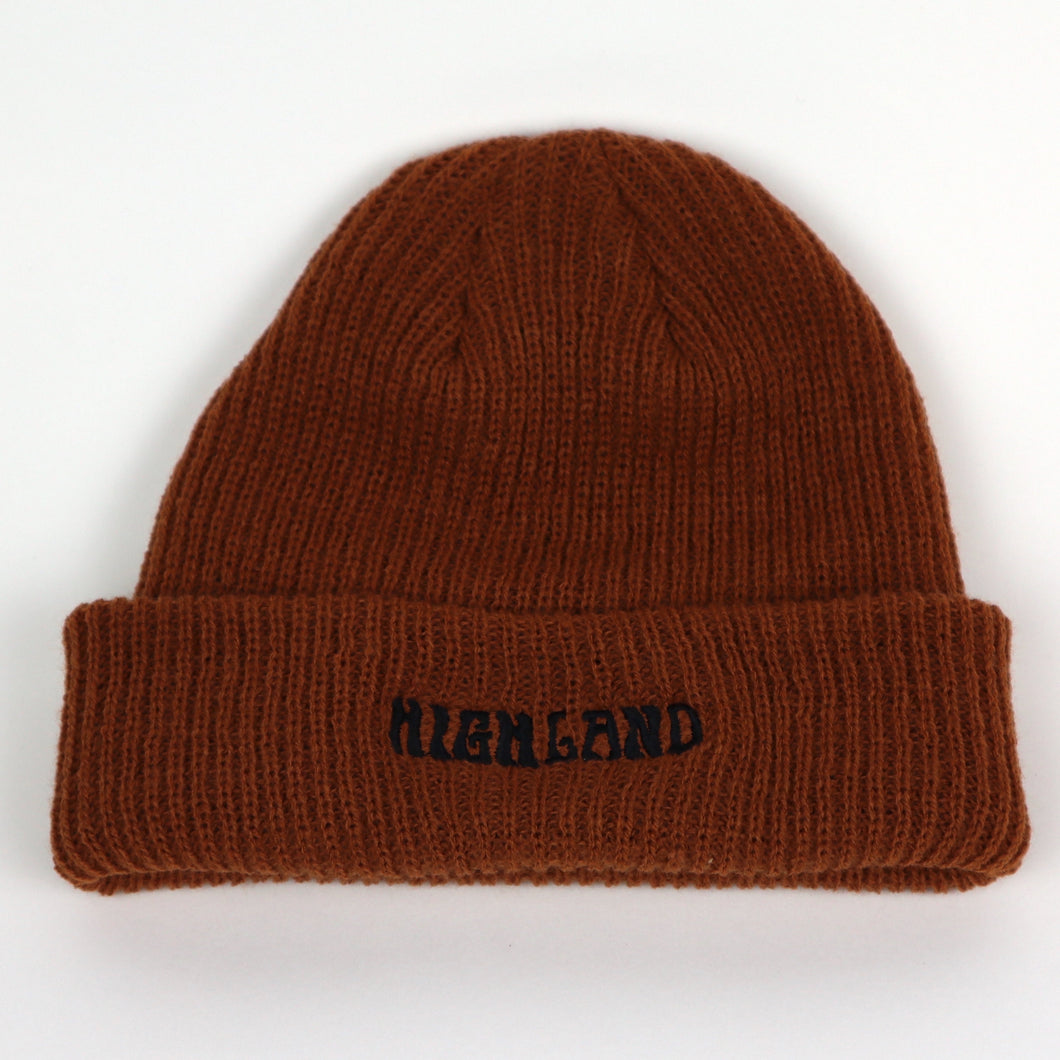 Highland Brown Beanie - Signature Embroidered 2021
