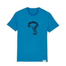 Load image into Gallery viewer, Highland Co. Blue T-shirt - Shroom Racoon 2019
